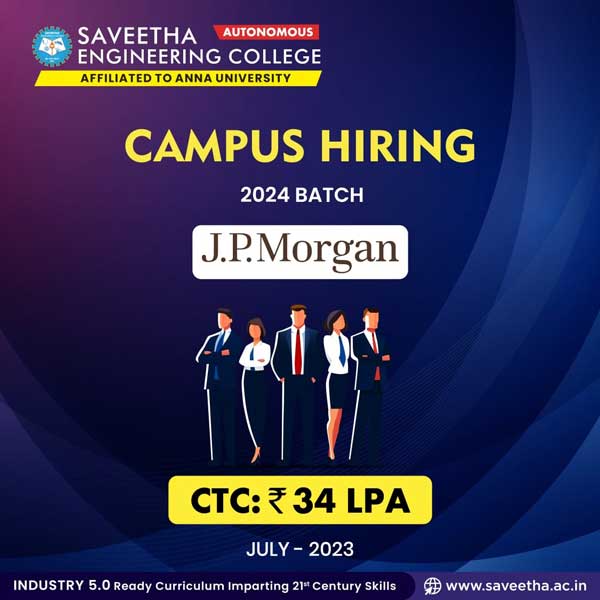 Campus Hiring at Saveetha Engineering College July 2023 1