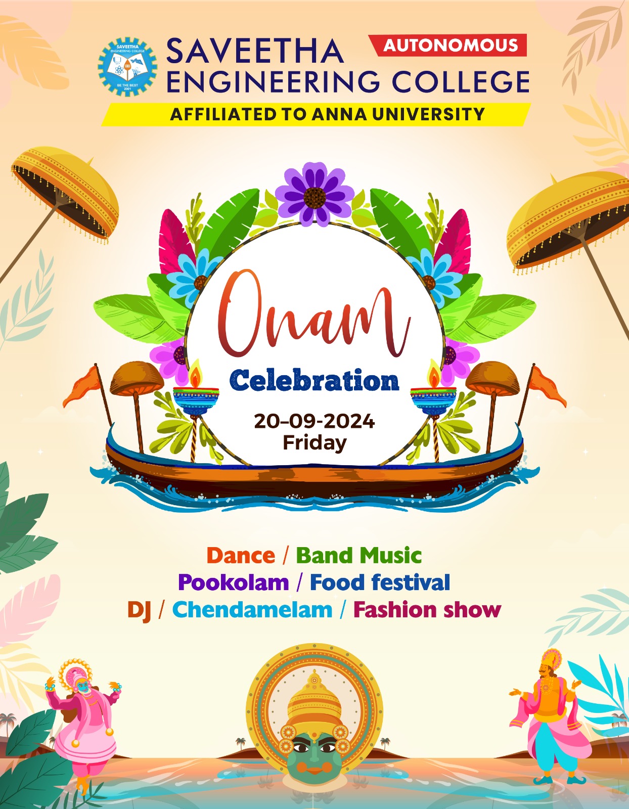 Onam Celebration at Saveetha Engineering College 2024