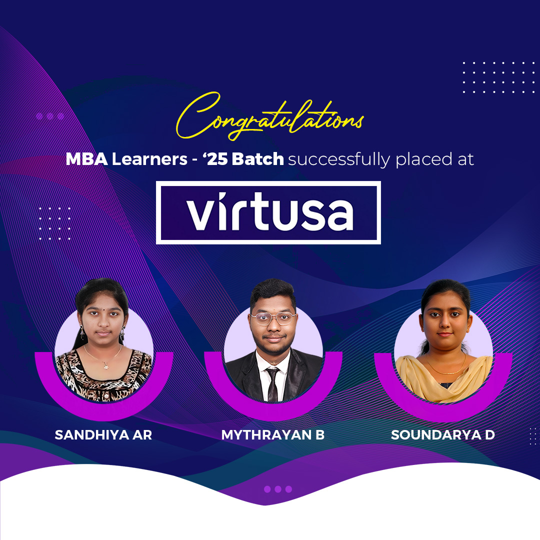 congratulation Virtusa MBA